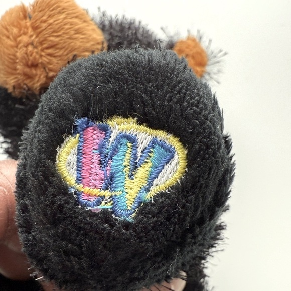 7” Ganz Webkinz Black Bear Stuffed Animal Toy Black Black and Brown Plush Bear - Picture 7 of 9